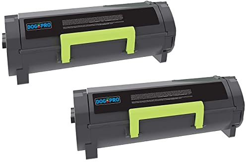 DogePro 2er Pack von 502H Toner kompatibel ersetzt Lexmark 50F2H00 / 502 (Schwarz, 5000 Drucke) für MS310d MS310dn MS410d MS410dn MS510dn MS610de MS610dn MS610dte MS312DN MS315DN MS415DN 85dn