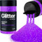 Hemway Premium Glitter Shaker - Fluorescent Purple | Microfine Metallic Flake Sequins for Resin & Epoxy Crafts | Craft Supplies for Tumblers, Festival, Hair, Face, Body, Eye & Nail Art | 125 g