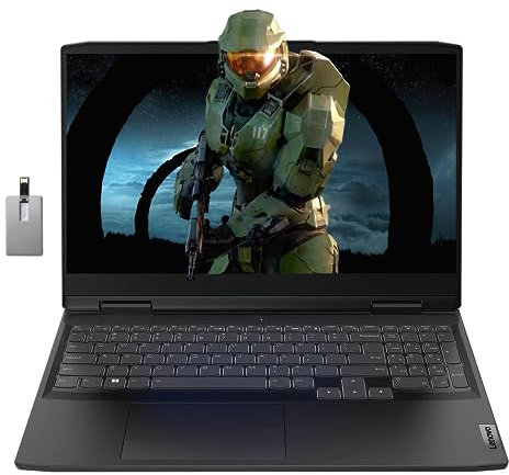 LENOVO IdeaPad Gaming 3 Gaming Laptop, 15.6 FHD 120Hz Display, AMD Ryzen 5 6600H, 64GB RAM, 2TB PCIe SSD, NVIDIA GeForce RTX 3050, Backlit Keyboard, Onyx Gray, Win 11, 32GB USB Card