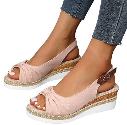 Sandali Donna Comodi Pianta Larga Sandalo Comodi Blu Con Tacco Sandalo Ortopedici Estive Scarpe Eleganti Per Camminare Sandali Estive Sandali Donna