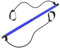 Pilates Sculpt Bar – Pilates-Bar-Set mit Widerstandsband Übungsstab – Tragbares Fitnessstudio Symmetrye Pilates Sculpt Bar Trainingsgerät für Heimtraining (blau)