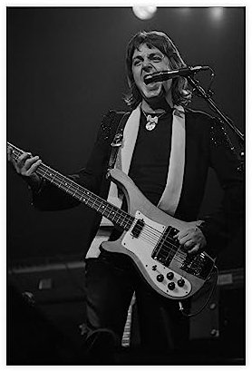 NEDOES Paul McCartney 4 Leinwand-Poster, Schlafzimmer, Dekoration, Sport, Landschaft, Büro, Raumdekoration, Geschenk, ungerahmt, 30 x 45 cm