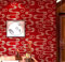 BaierSai 9.5X0.53M Traditional Chinese Red Yellow Abstract Matt Waterproof Textured PVC Wallpaper Roll for Bedroom Livingroom 1.73' W x 31.2' L=5.035㎡ (54sq.ft)