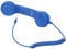 Retro Classic 3,5 Mm Telefonhörer Mini-Mikrofon-Anrufempfänger Smartphone (Blau)