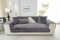 MINGPINHUIUS Sofabezug L Form 1/2/3/4 Sitzer Sofa Überzug für L Form Sofa Couch Sessel Ecksofas,Weicher Kaninchen Plüsch Sofabezug rutschfest Sofa Überwurf (Dunkelgrau,70 x 150 cm)