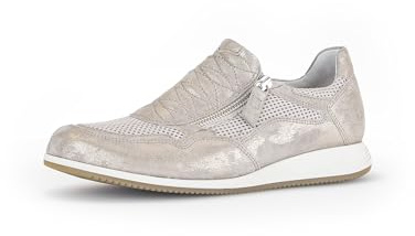 Gabor Damen Low-Top Sneaker, Frauen Halbschuhe,Wechselfußbett,Moderate Mehrweite (G),Turnschuhe,Laufschuhe,Freizeit,Muschel,40.5 EU / 7 UK