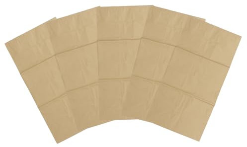Sosoport 5 Pièces En Papier Kraft Absorbant L'huile Sacs à Ordures Ménagères Poubelle De Jardin Sacs De Déchets De Feuilles Sacs De Feuilles Réutilisables Plante Portable