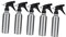 FRCOLOR Pack of 5 Black Hair Spray Bottle Metal Refillable Spray Foam Sprayer Spray Bottle for Industrial Dispenser for Liquid Bottles Aluminium Sprayer Aid Tool Spray