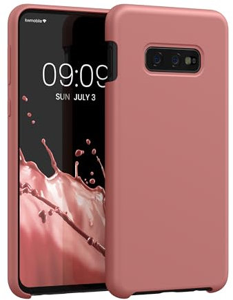 kwmobile Housse Compatible avec Samsung Galaxy S10e Coque - Housse de téléphone Protection Souple en TPU Silicone - Rose d'hiver
