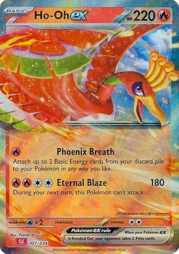 Pokemon Ho-oh ex 007/034 CLC - Sammelkartenspiel Classic - Holo Folie - Einzelkarte
