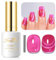 Imtiti Katzenauge UV Gel Nagellack - Heißes Rosa Kristall Holografisch Mit Magnet - Galaxy Glitzer DIY Maniküre Nagelsalon Kit