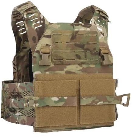 Peminkoo Tactical Vest Tactical Plate Carrier Quick Release Design Adapt to 10 * 12 SAPI Medium Protection Board (CP)
