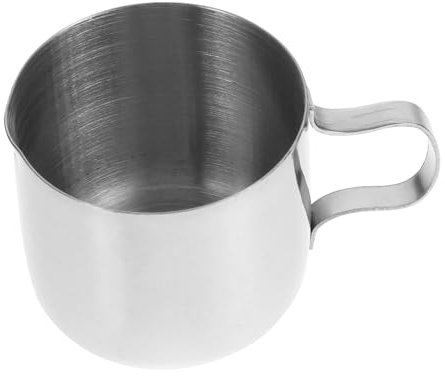 Cabilock 3 Stück Latte Kaffeetasse Küchenbedarf Milchbecher Mehrzweckbecher Edelstahl Kaffeebecher Getränkebecher Trinkbecher Wasserbecher Praktischer Kaffeebecher Edelstahlbecher