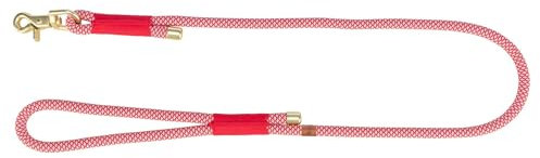 TRIXIE Soft Rope Hundeleine, L-XL 1,0 m/13 mm, rot - robuste Lange Hundeleine aus Tau mit Trigger Snap Hook, für große Hunde, weiches & rundes Material mit Handschlaufe - 1985103