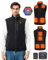 GOTOBI Pile Gilet Riscaldato Uomo Con Batteria 16000mah 7,4v- Gilet Riscaldante Con 9 Zone Di Riscaldamento E 3 Temperature Regolabili,Gilet Termico Per Uomo Per Attività Outdoor,Nero
