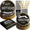 Aged to Perfection Lot de 120 décorations d'anniversaire jetables pour homme avec assiettes en carton, serviettes, tasses et pailles | Pour 24 personnes