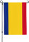 Bandera de Rumania con impresión de doble cara, banderas de jardín personalizadas para decoración de jardín y hogar