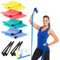 Artzt Vitality Widerstandsbänder Latexfrei Set inkl. Griffe – Fitnessband Professionelles Ganzkörpertraining für Gym, Pilates & Reha | Physiotherapie & Heimtraining (Gelb | Rot | Blau | Schwarz)