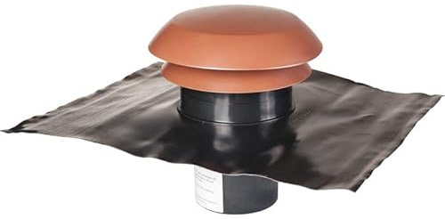 Chapeau de toiture plastique finition tuile - Diamètre 160 mm - CARA - Anjos