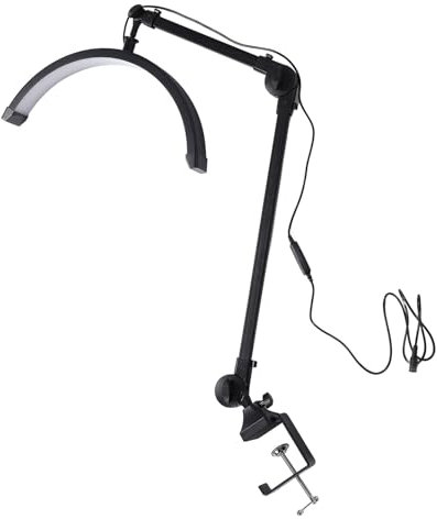 Table à Ongles Lumière, Soins Oculaires des Agneaux Descortoires à Ongles Installation Facilement 3 Modes d'éclairage Stables 26W pour la Lecture du Salon (Prise UE)