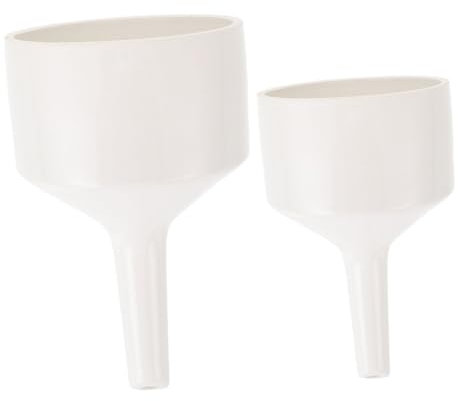 HEALEEP 2piezas Suplementos De Laboratorio Embudos Cerámicos Resistente Al Desgaste