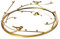 YWJLQH Vassoio Decorativo a Specchio, Portacandele, Portaprofumi, Organizer per Gioielli, Trucchi E Articoli da Toeletta.