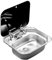 HCZKIUJY Fregadero de Acero Inoxidable 304 para Caravana, Fregadero de Cocina para Caravana, Fregadero de Cocina pequeño con Tapa abatible y Plegable para Coche