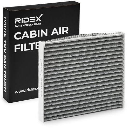 RIDEX 424I0740 Innenraumfilter Pollenfilter Aktivkohlefilter Höhe: 19 Breite: 162 Länge: 193 Kompatibel mit SUZUKI Alto GF, NISSAN PIXO UA0