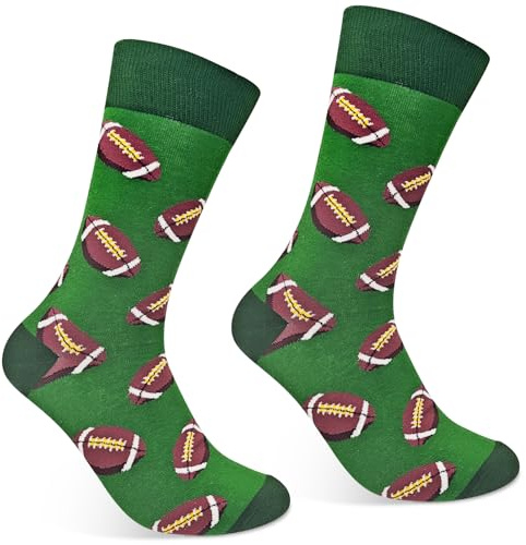 American Football Socks, Ein Paar Fußballsocken Unisex - Größen (39-45), Funny Socks Geschenk for Men Football Fans, Game Day Superbowl Party Rugby Decoration