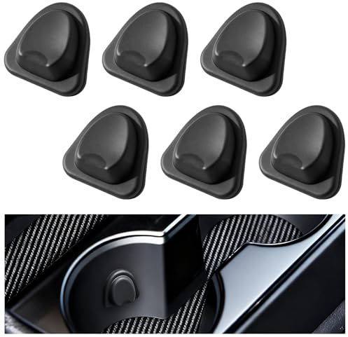 6Pcs Car Cup Holder Inserts Limiter Anti-Slip Stabilizer Pad | Shockproof Silicone Car Coasters with Self-Adhesive Design Universal Water Bottle Stabilizers & Drink Holder Inserts