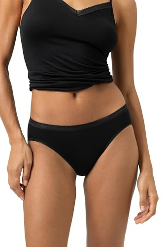 Mey Damen Slip mit Spitze Serie Modal Lace | Tiefer Sitz, Dekorativer Bund, Mit elastischer Spitzenverzierung, Flache Beinabschlüsse, Ohne Seitennähte, Gr. XS-XXL