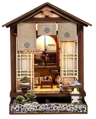 Kit De Coin Lecture en Bois 3D À Monter Soi-même, Serre-Livres Miniatures avec Lumière LED, Décoration D'étagère Faite Main pour Adolescents et Adultes Moss Lamp