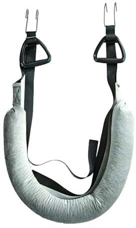 TISHITA Back Stretcher Dispositif Portable pour Réalignement du Dos Traction Dorsale Sangle de Suspension Ergonomique Harnais pour Posture Accessoire Poignée