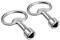 Sourcingmap 53mm Length 13mmx8mmx2mm Zinc Alloy Triangle Electrical Cabinet Key, Pack of 2