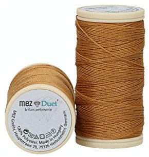 MEZ Duet Stärke 30 4642030-06150 braun Nähgarn, 100 % Polyester, 30m