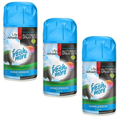 Fresh & More Lufterfrischer Nachfüller (3er Pack) 250ml, Himmelsfrische
