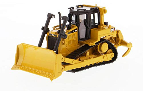 Diecast Masters 85607 - Caterpillar Kettendozer D6R XL, detailgetreues CAT Baufahrzeug in Displayfenster-Box, Maßstab 1:64, ca. 10,5 x 5 x 4,8 cm, ab 8 Jahren, für Sammler und als Geschenk geeignet