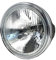 Alchemy Parts Motorrad Scheinwerfer 7.5 55W - Schale - Homologated - Schwarz mit Chrom Blende