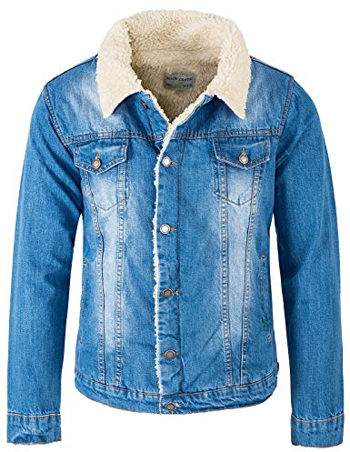 Rock Creek Herren Jeansjacke Teddyfutter Warm RC-2041