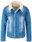 Rock Creek Herren Jeansjacke Winterjacke Teddyfutter Herrenjacke Herren Winter Jacken Teddyfellkragen Parka Warm Bomberjacke H-217 Hellblau XL