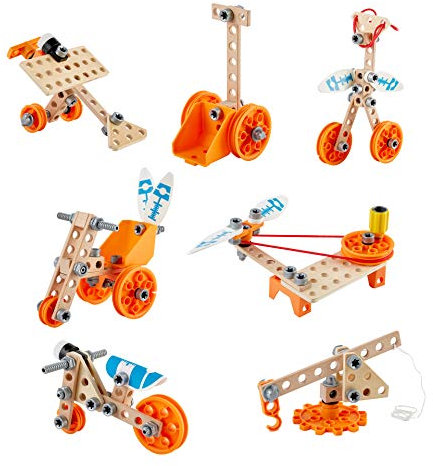 Hape Junior Inventor Erfinder Set Deluxe, Experimentierset, Mint-Spielzeug, ab 4 Jahre