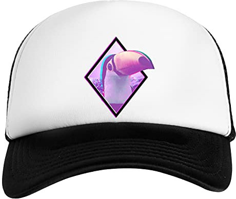 Can ^ 2 Weiß Schwarz Unisex Kinder Baseball Cap Kids White Black
