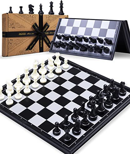Jaques of London Magnetic Chess Set | Travel Chess Set | Folding Chess Board and Chess Pieces | Quality Chess Sets | Since 1795