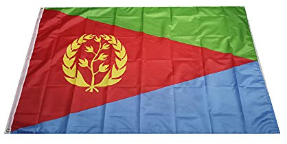 Stormflag Eritrean Flagge (90cmx150cm) Polyester Pongee 90g mit genäht.