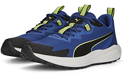 PUMA Unisex Twitch Runner Trail Laufschuh, Blazing Blue-Lime Squeeze Black, 40 EU
