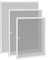 XMTECH Fliegengitter Fenster Insektenschutz 100x120cm Fliegenschutzgitter mückengitter gitter moskitonetz Spannrahmen gitter mit Aluminium Rahmen ohne Bohren für Fenster Weiß