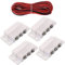 RUNCCI-YUN 4 set Interruttore Magnetico, Contatto Magnetico For Porta/Switch Reed/normalmente aperto chiuso NC NO Porta Sensore Magnetico Aallarme Sensori di Porte e Finestre per luce DC 5V 12V 24V