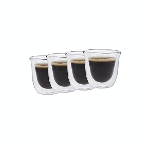 La Cafetiere Jack Lot de 4 tasses à expresso double paroi