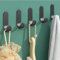 Gerhannery Klebehaken Selbstklebend Handtuchhaken 12 Stück Wandhaken aus Edelstahl, Handtuchhalter Wall Hooks Haken Ohne Bohren, Küchenhaken Kleiderhaken Türhaken Ideal für Bad Toilette Büro