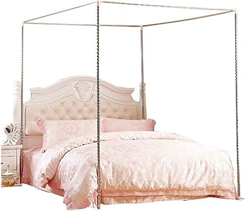 CXWLD Himmelbett Moskitonetzhalter Vier Eckbett, Bettüberdachung Baldachin Rahmen Gestell für Twin/Full/Queen/King/California King Size, 16mm, 120x200CM
